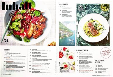 Essen & Trinken Inhaltsverzeichnis