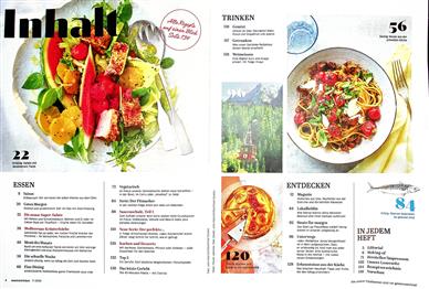Essen & Trinken Inhaltsverzeichnis