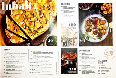 Essen & Trinken Inhaltsverzeichnis