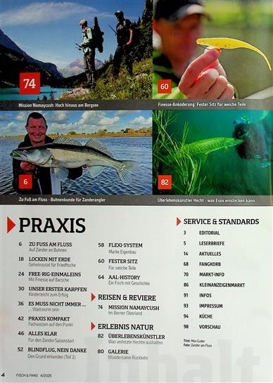 Fisch & Fang Inhaltsverzeichnis