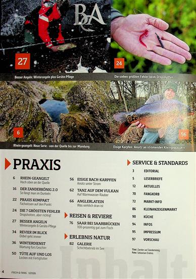 Fisch & Fang Inhaltsverzeichnis