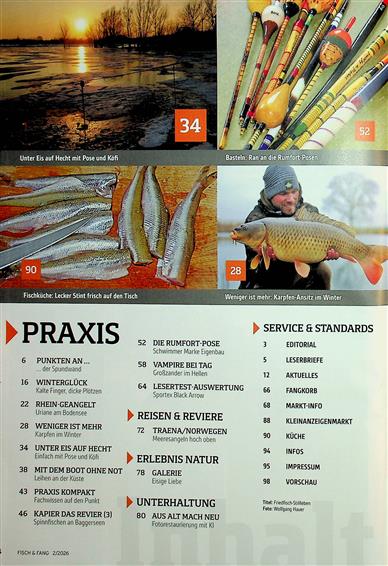 Fisch & Fang Inhaltsverzeichnis