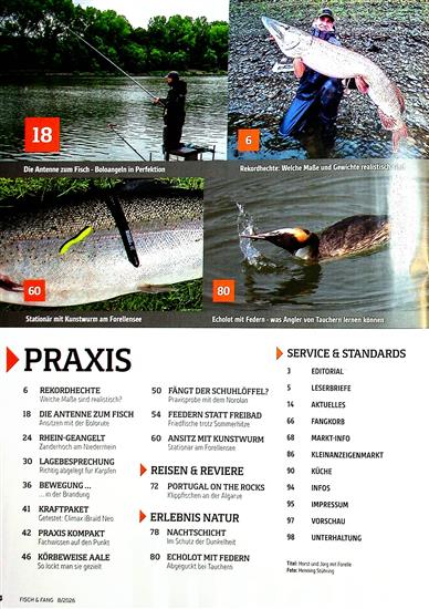 Fisch & Fang Inhaltsverzeichnis