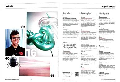 Harvard Business Manager Inhaltsverzeichnis