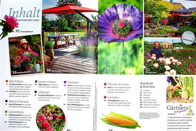 GartenFlora Inhaltsverzeichnis