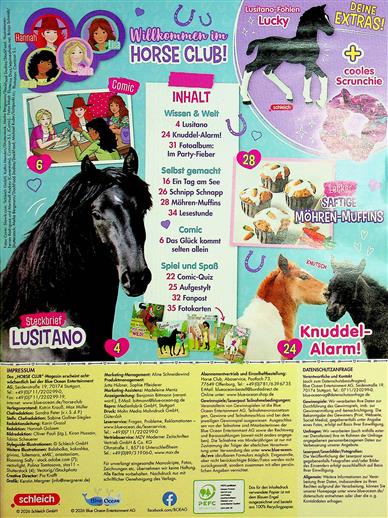 Horse Club Inhaltsverzeichnis