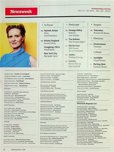 Newsweek Inhaltsverzeichnis
