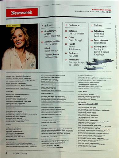 Newsweek Inhaltsverzeichnis