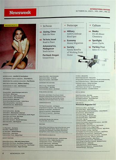 Newsweek Inhaltsverzeichnis