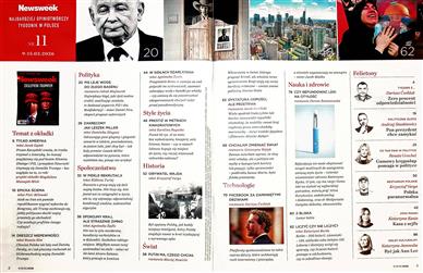 Newsweek Inhaltsverzeichnis