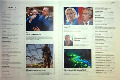 Tichys Einblick Inhaltsverzeichnis