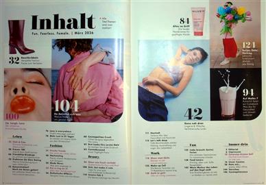 Cosmopolitan Inhaltsverzeichnis