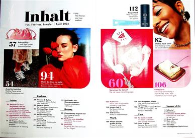 Cosmopolitan Inhaltsverzeichnis