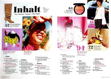 Cosmopolitan Inhaltsverzeichnis