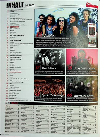 Metal Hammer Inhaltsverzeichnis