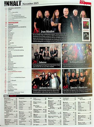 Metal Hammer Inhaltsverzeichnis