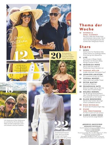 Gala Inhaltsverzeichnis