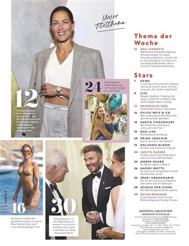 Gala Inhaltsverzeichnis