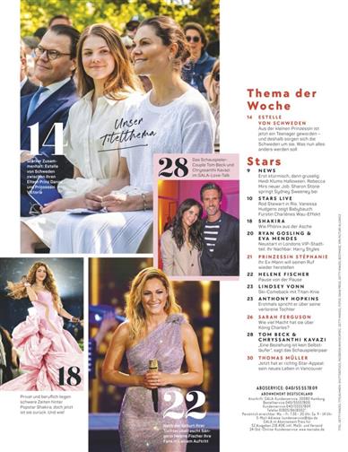 Gala Inhaltsverzeichnis