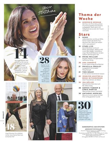 Gala Inhaltsverzeichnis