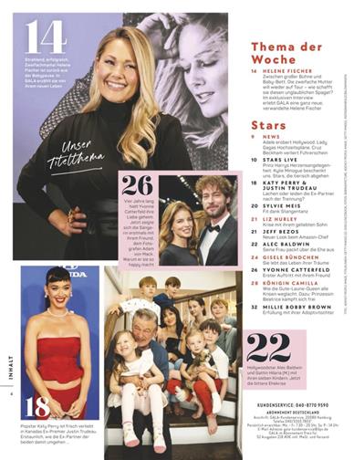 Gala Inhaltsverzeichnis