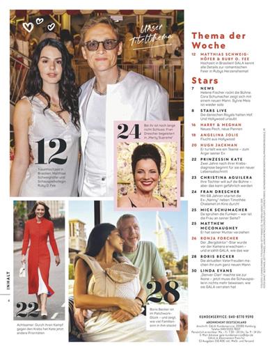 Gala Inhaltsverzeichnis