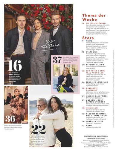 Gala Inhaltsverzeichnis