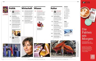 Focus Inhaltsverzeichnis