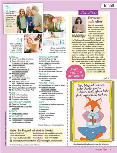 Lisa Inhaltsverzeichnis