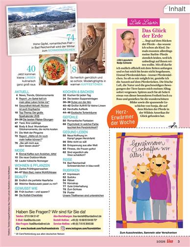 Lisa Inhaltsverzeichnis