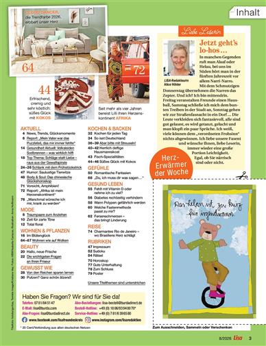 Lisa Inhaltsverzeichnis