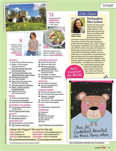 Lisa Inhaltsverzeichnis