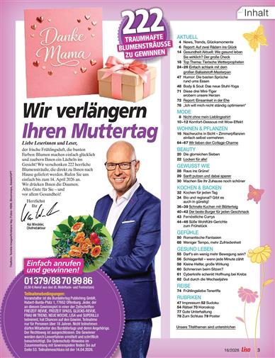 Lisa Inhaltsverzeichnis