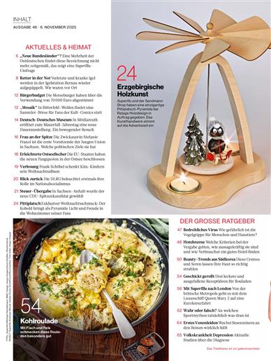 SUPERillu Inhaltsverzeichnis