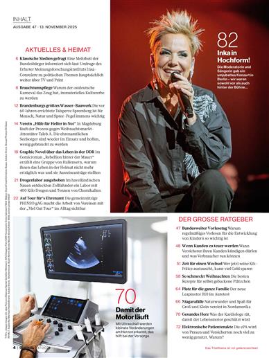 SUPERillu Inhaltsverzeichnis