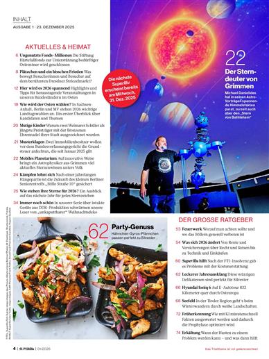 SUPERillu Inhaltsverzeichnis