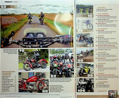 Motorrad Classic Inhaltsverzeichnis
