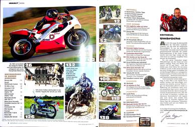 Motorrad Classic Inhaltsverzeichnis