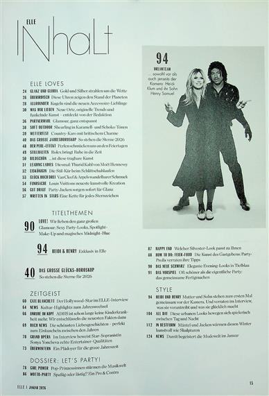 Elle Inhaltsverzeichnis