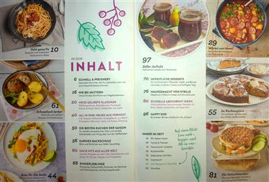 Rezepte mit Herz Inhaltsverzeichnis