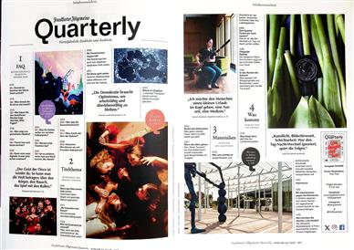FAZ Quarterly Inhaltsverzeichnis