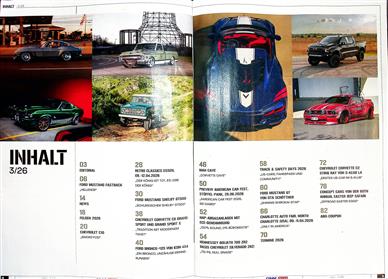 Cars & Stripes Magazin Inhaltsverzeichnis