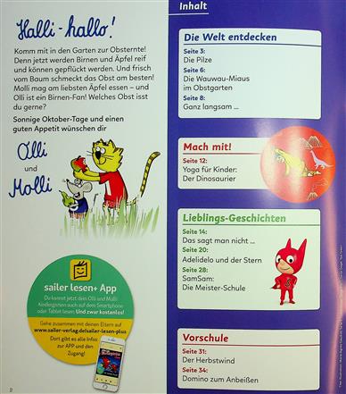 Olli & Molli Kindergarten Inhaltsverzeichnis