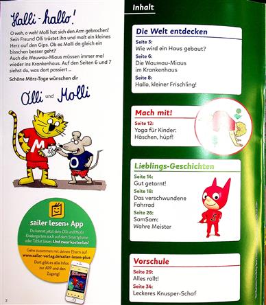 Olli & Molli Kindergarten Inhaltsverzeichnis