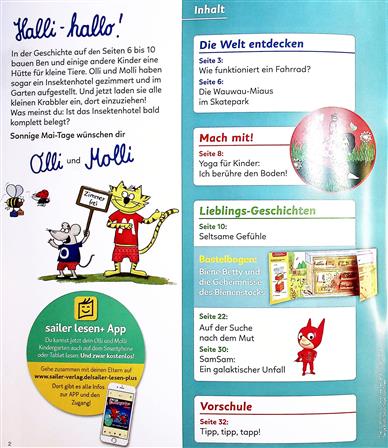 Olli & Molli Kindergarten Inhaltsverzeichnis