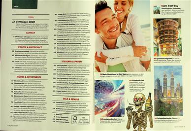 Euro Magazin Wirtschaft und Geld Inhaltsverzeichnis
