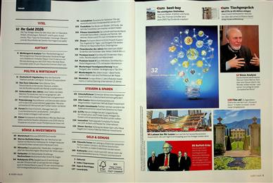 Euro Magazin Wirtschaft und Geld Inhaltsverzeichnis