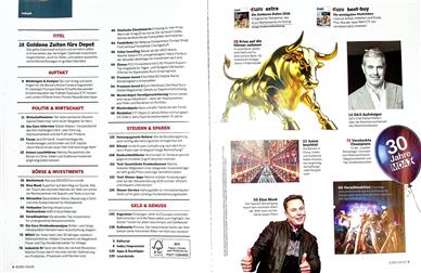 Euro Magazin Wirtschaft und Geld Inhaltsverzeichnis