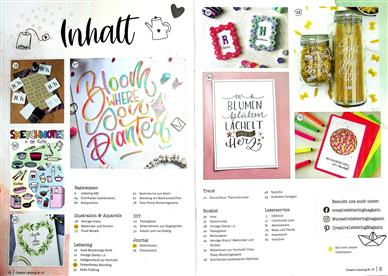 Creative Lettering Inhaltsverzeichnis