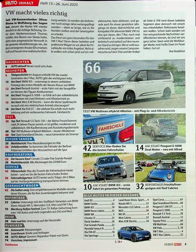 AUTOstraßenverkehr Inhaltsverzeichnis